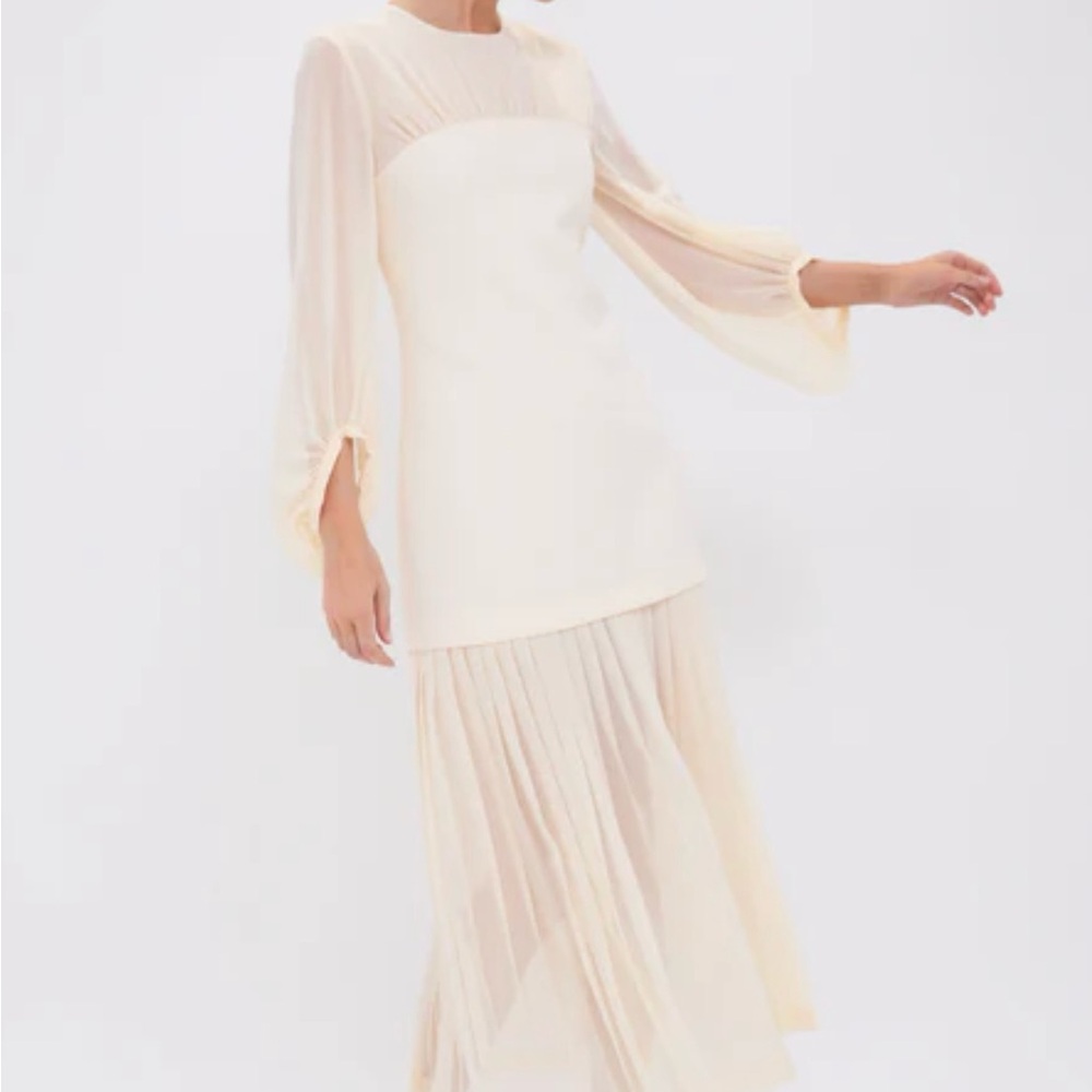 Tuckernuck Cream Long Sleeve Dress